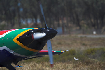 Image showing SA flag on plane