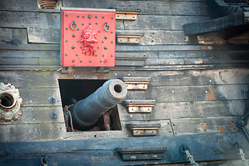 Image showing Old pirate ship