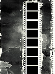 Image showing Grunge film frame with space for text or image