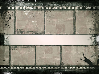 Image showing Grunge film frame with space for text or image