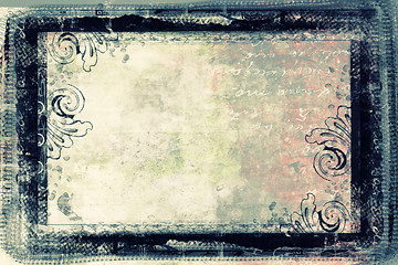 Image showing Grunge retro style frame for your projects