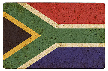 Image showing Grunge  Flag of South Africa