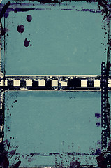 Image showing Grunge film frame with space for text or image