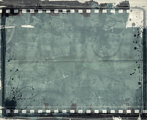 Image showing Grunge film frame with space for text or image