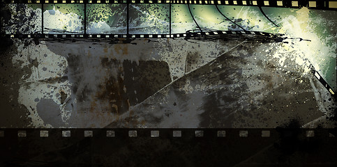 Image showing Grunge film frame with space for text or image