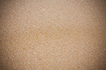 Image showing Sand beach texture close up