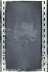 Image showing Grunge film frame with space for text or image