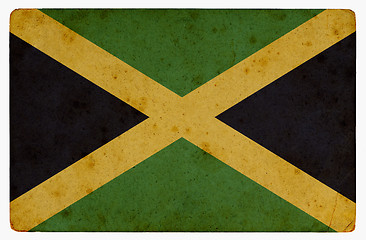 Image showing Grunge flag of Jamaica