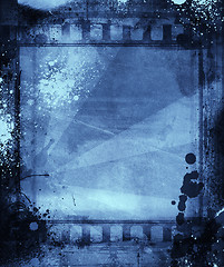 Image showing Grunge film frame with space for text or image