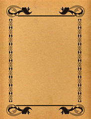 Image showing Antique paper frame