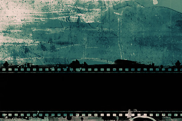 Image showing Grunge film frame with space for text or image