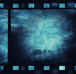 Image showing Grunge film frame with space for text or image