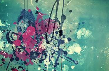 Image showing Grunge abstract textured  collage