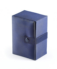 Image showing Blue box on white