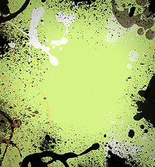 Image showing Grunge splatter frame