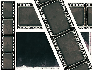 Image showing Grunge film frame with space for  text or image