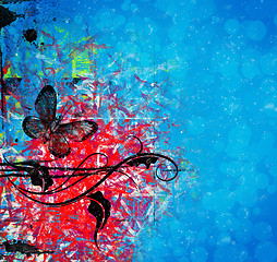 Image showing Abstract textured digital painting