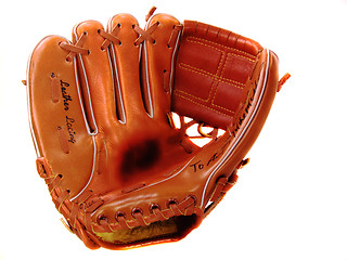 Image showing Child's Lefty Baseball Glove On White Backgound