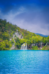 Image showing Waterfall at Plitvice Lakes