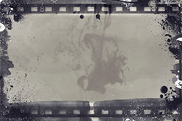 Image showing Grunge film frame with space for text or image