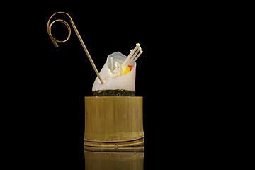 Image showing japanese food in bamboo pot