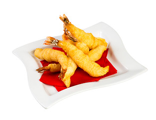 Image showing Prawns in batter