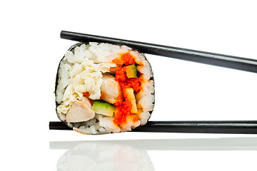 Image showing Sushi Roll on a white background