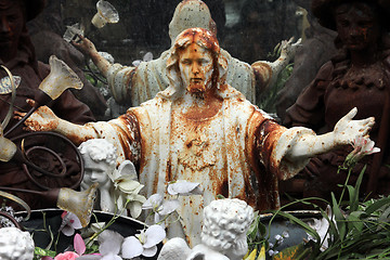 Image showing Jesus at the flea market. Paris