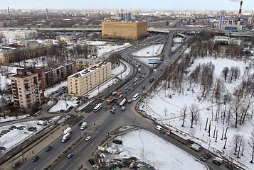 Image showing Aerial view of the city