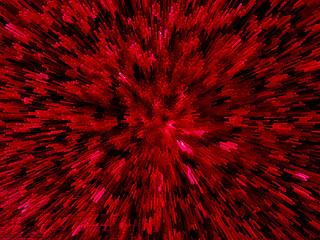 Image showing red and very bright absrract explosion
