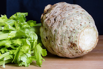 Image showing Fresh celery root