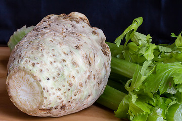 Image showing Fresh celery root