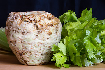 Image showing Fresh celery root