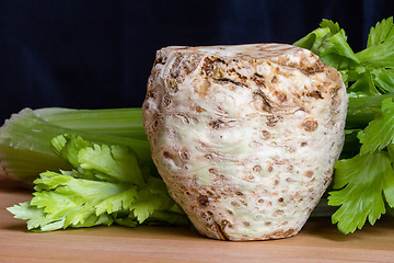 Image showing Fresh celery root