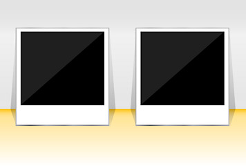 Image showing Polaroid photo frame set on 3d background