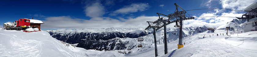 Image showing Panorma of Montafon, Austria