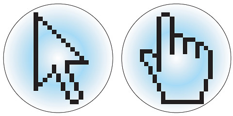 Image showing Computer cursor icons