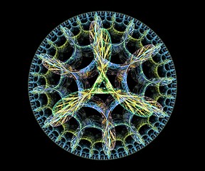 Image showing Abstract fractal caleidoscope