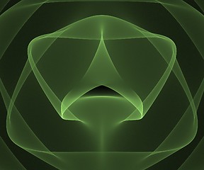 Image showing Alien face - abstract light fractal