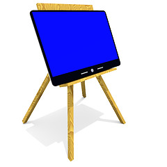 Image showing computer on the easel