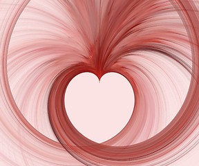 Image showing Love and romance - fractal heart