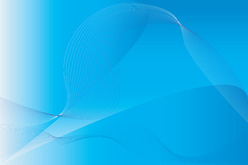 Image showing Blue waves background