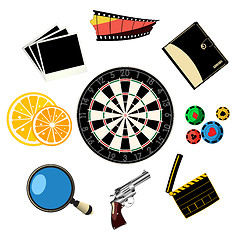 Image showing Travel and games icons