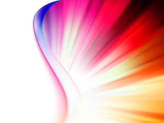 Image showing Colorful smooth twist light lines. EPS 8