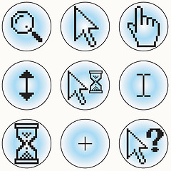 Image showing Computer cursor icons