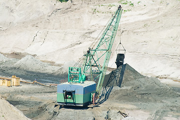 Image showing Amber open-cast mining in Yantarny, Russia