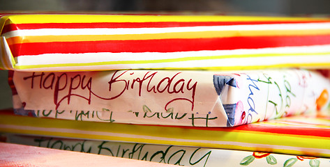 Image showing Birthday presents