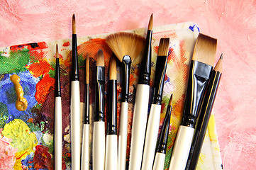 Image showing Paintbrushes