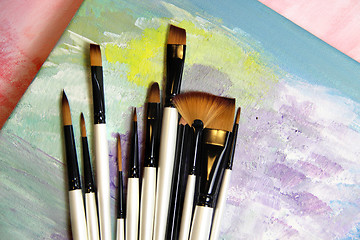 Image showing Paintbrushes