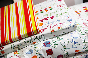 Image showing Birthday presents
